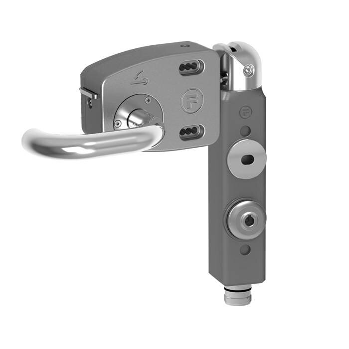 Fortress Interlocks Deurklinkgbediende aluminium veiligheidsschakelaar met vergrendeling PLd