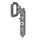 Handle operated aluminium safety interlock switch and personal safety key PLd