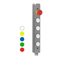 Fortress Interlocks Aluminium bedienunit 4 functies met noodstop