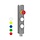 Aluminium Taster-Unit mit 2 Bedienelementen und Not-Aus