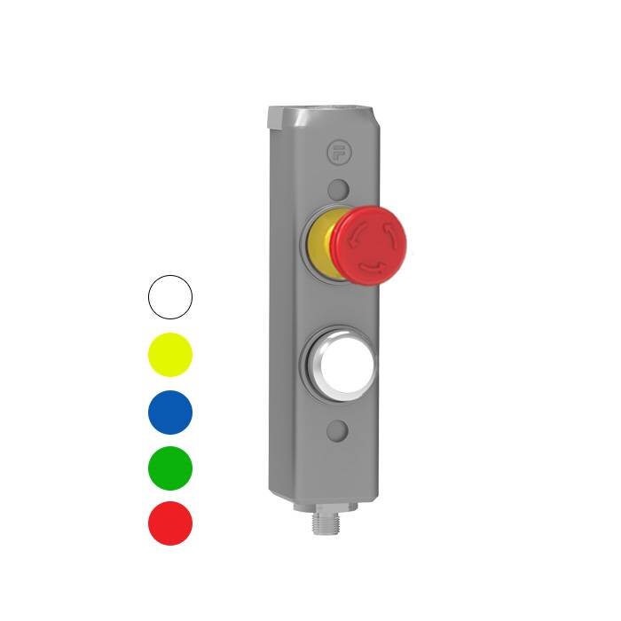 Fortress Interlocks Aluminium behuizing met 1 machinefunctie en noodstop