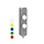 Aluminium Taster-Unit mit 2 Bedienelementen