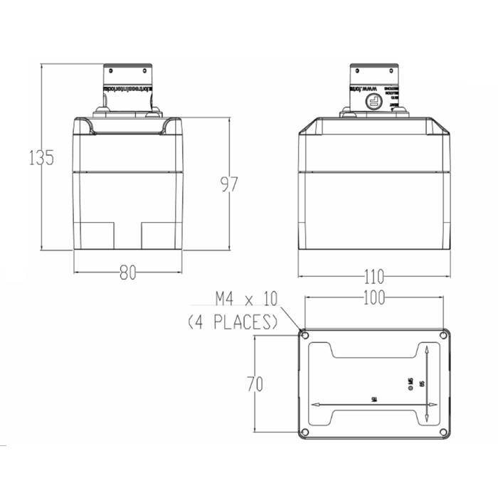 Fortress Interlocks Codierter Schlüsselschalter im Gahause