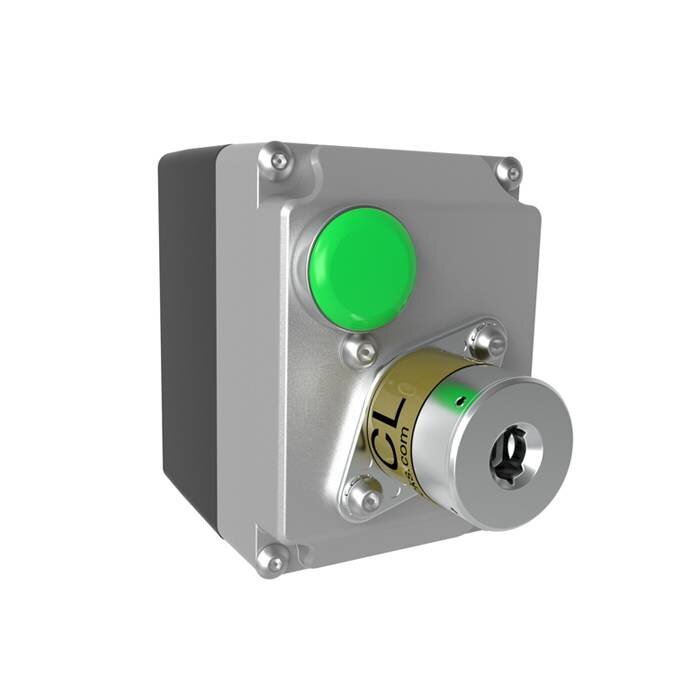 Fortress Interlocks Coded key switch with solenoid locking in IP67 enclosure