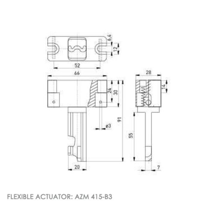 Steute Explosieveilige tongbediende veiligheidsschakelaar met vergrendeling PLe