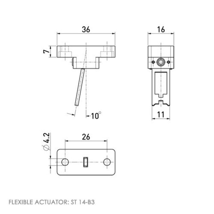 Steute Ex actuator operated composit safety switch PLd