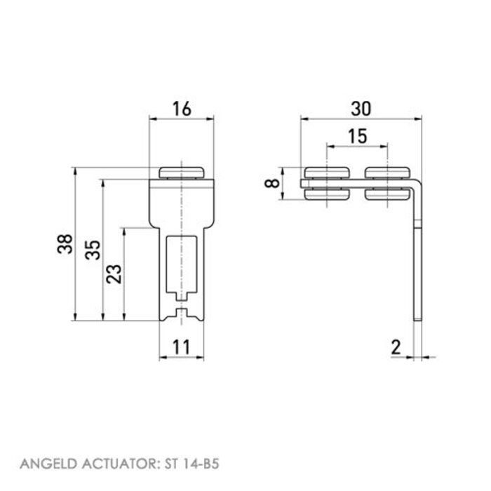 Steute Ex actuator operated composit safety switch PLd