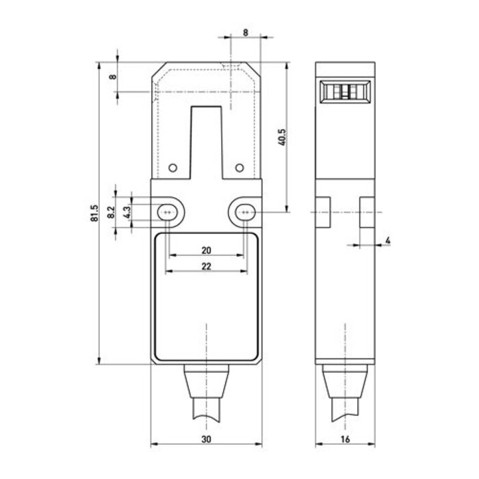 Steute Ex actuator operated composit safety switch PLd