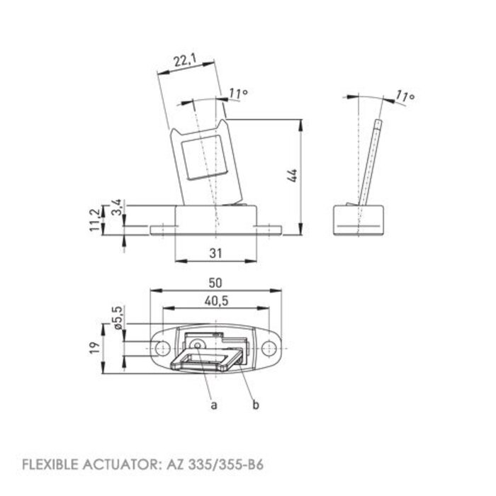 Steute Ex ES 98 ST | Veiligheidsschakelaar Ex met vaste actuator