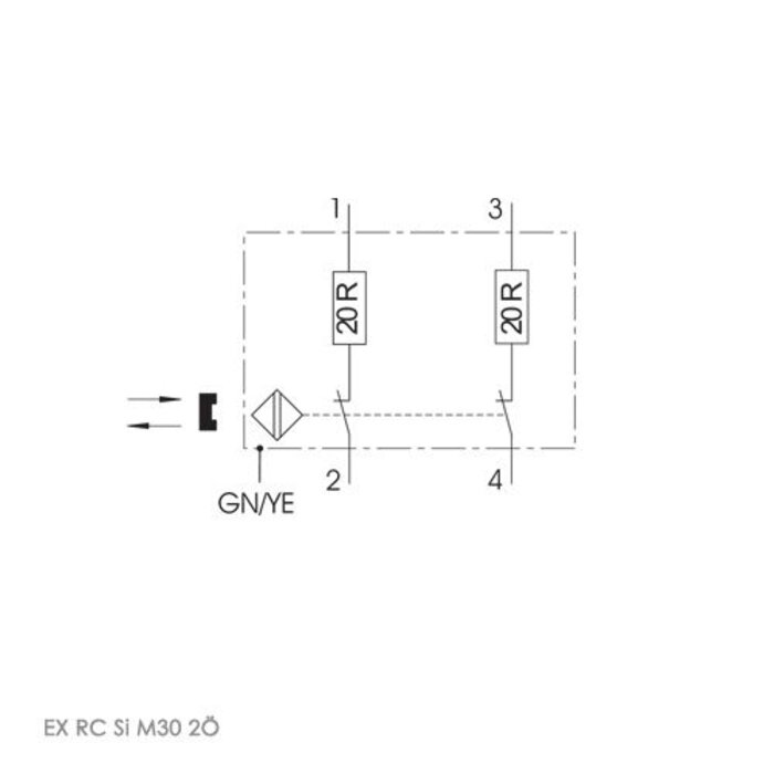 Steute Ex RC Si M30 | Magnetisch codierter, kontaktloser zylindrischer Edelstahl-Sicherheitssensor (M30)