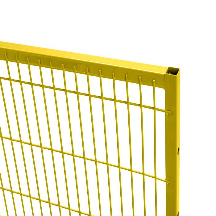 Troax ST20 gecoat gaaspaneel 1400mm hoog in geel (RAL 1018)