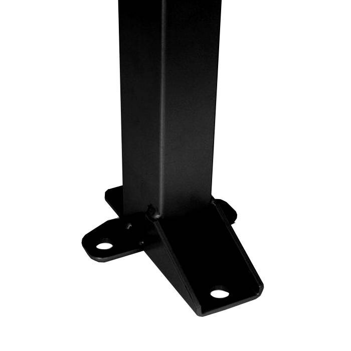 Troax Beschichteter Pfost 60 x 40 x 1400mm in schwarz (RAL 9005)