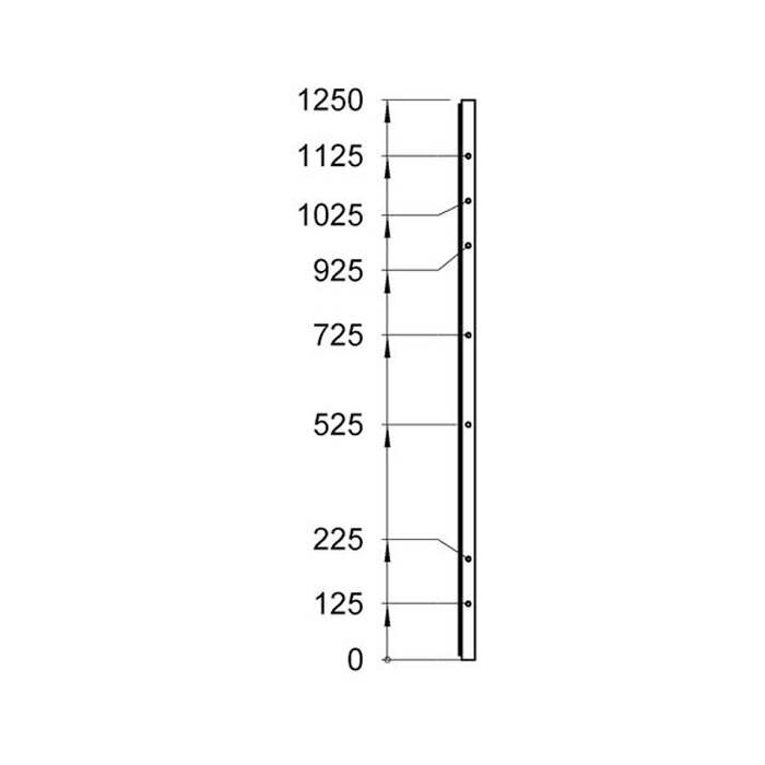 Troax ST20 coated mesh panel 1400mm height in black (RAL 9005)