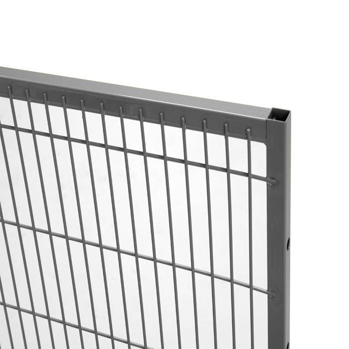 Troax ST20 gecoat gaaspaneel 2200mm hoog in grijs (RAL 7037)