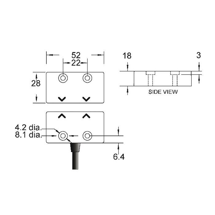 Mechan Controls Berührungslose RFID individuell codierter Sicherheitssensor RDNK