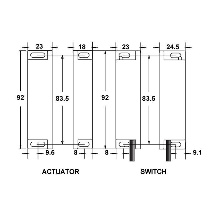 Mechan Controls Non-contact uniquely coded RFID safety sensor RSSR