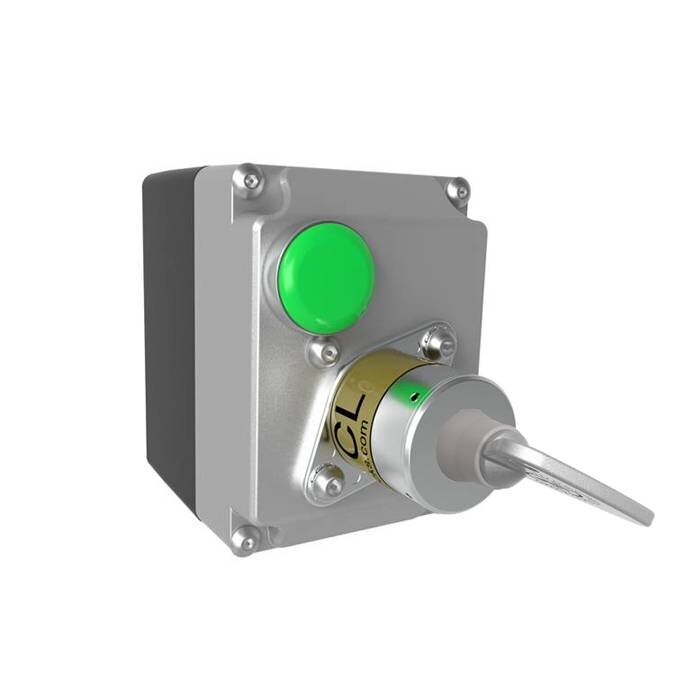 Fortress Interlocks Coded key switch with solenoid locking in IP67 enclosure