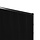 USRP volle plaat paneel 2200mm hoog  zwart gecoat (RAL 9005)