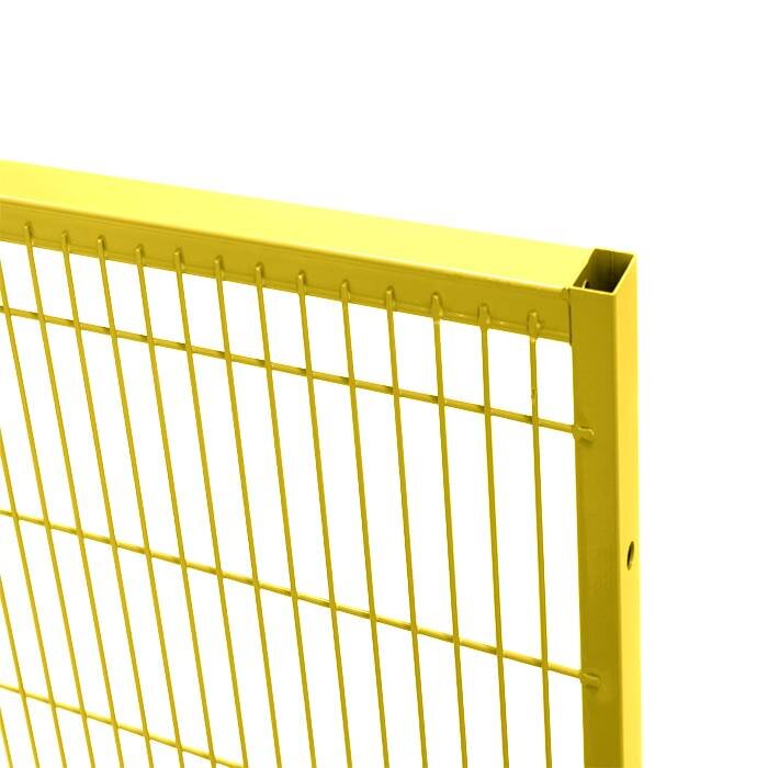 Troax ST30 gecoat gaaspaneel 1400mm hoog in geel (RAL 1018)