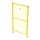 ST30 coated single hinged door 2200mm height in yellow (RAL 1018)