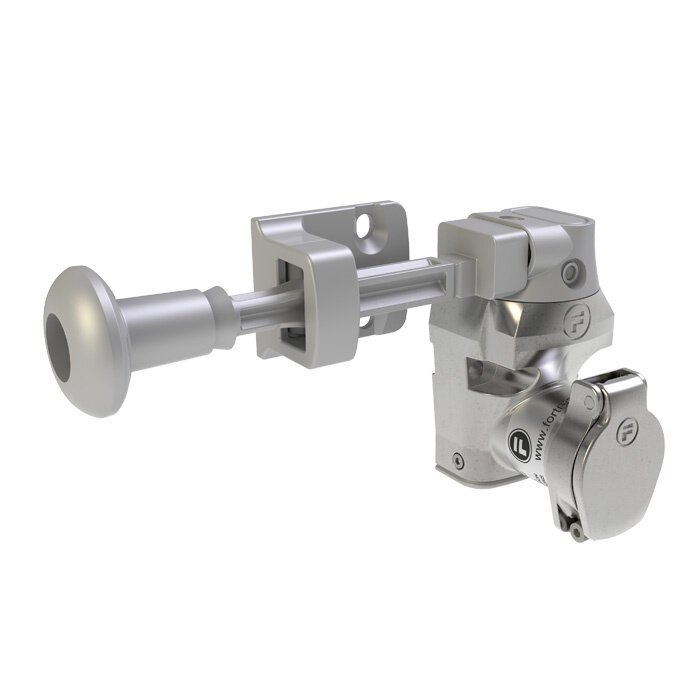 Fortress Interlocks Coded stainless steel door interlock with handle actuator PLe