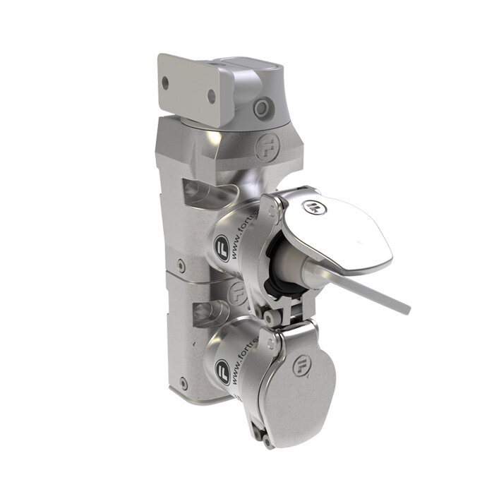 Fortress Interlocks Coded double door interlock stainless steel with fixed actuator PLe