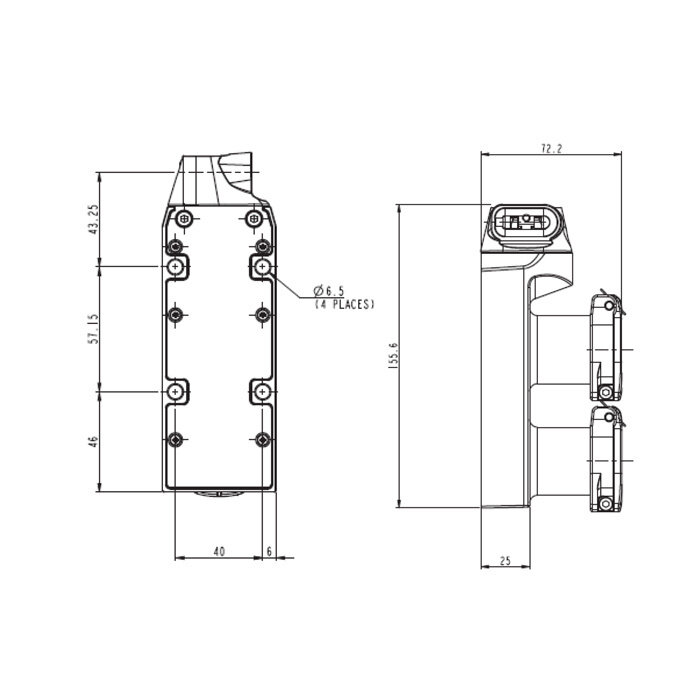 Fortress Interlocks Coded double door interlock stainless steel with handle actuator PLe