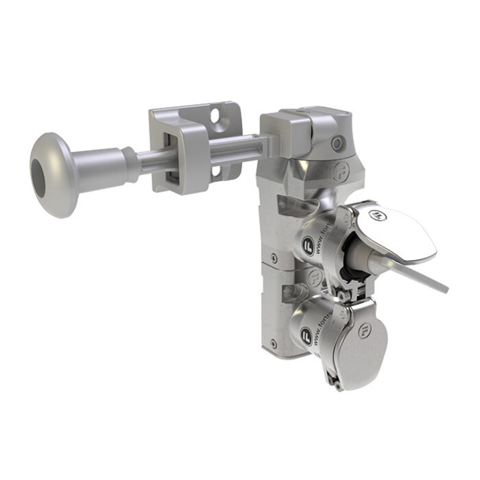 Fortress Interlocks Coded double door interlock stainless steel with handle actuator PLe