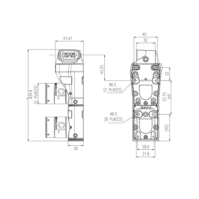 Fortress Interlocks Coded double door interlock with handle actuator PLe
