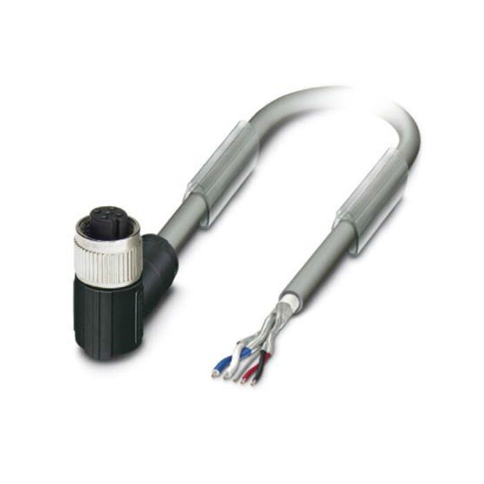 Inxpect M12 5-pin 90° female connector met PVC Kabel