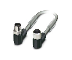 Inxpect M12 5-pin 90° female + male connector met PVC Kabel