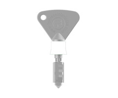 Fortress Interlocks Gecodeerde sleutel met witte ring  CLK-SUCW