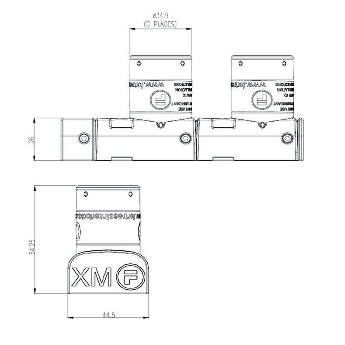 Fortress Interlocks Codierter Schlüseltransfermodul mit 6 Schlössern