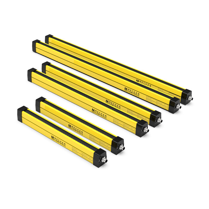 Mechan Controls Type 4 veiligheidslichtscherm met 14mm resolutie voor vingerdetectie MLG-14