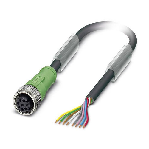 Cable and connector M12, 8-pole 