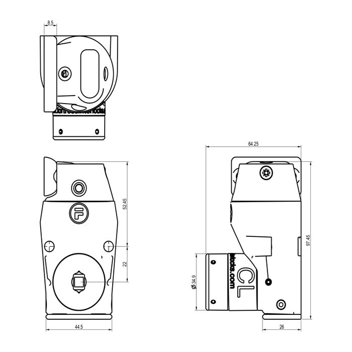Fortress Interlocks Codierter Türverriegelung mit gerader Betätiger PLe