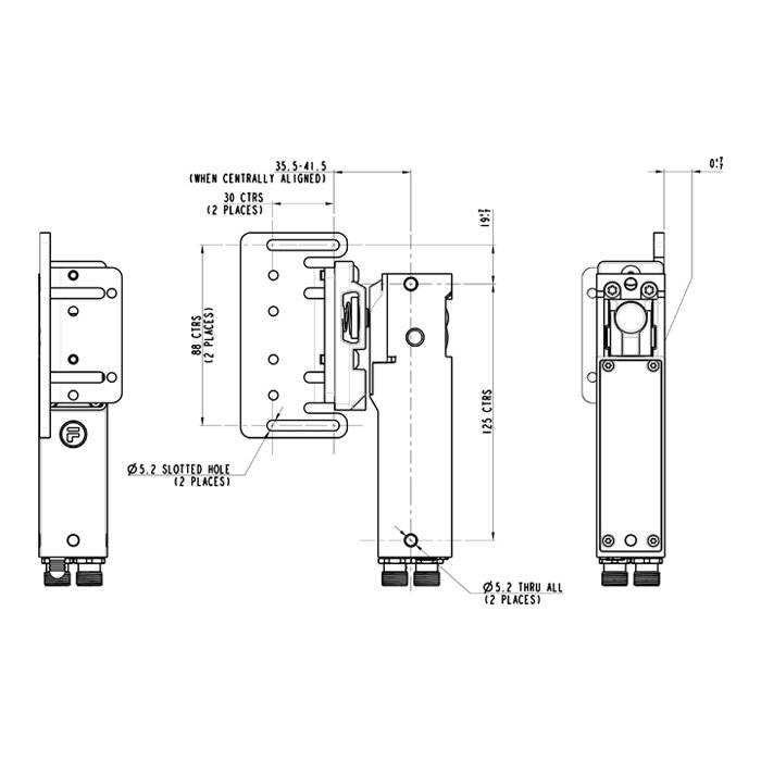 Fortress Interlocks Robust RIFD steel safety interlocks switch with angled ball actuator  PLe