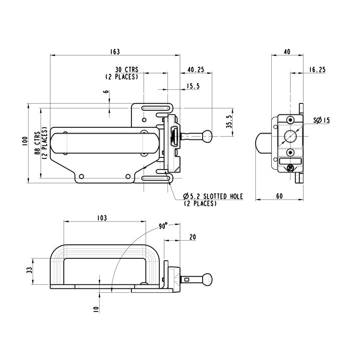 Fortress Interlocks Robust RIFD steel safety interlocks switch with ball and handle operated actuator PLe