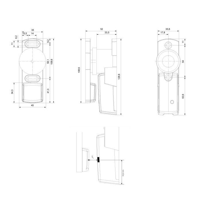 Safety System Products Prozesszuhaltung mit RFID Individuell codierter Sicherheitssensor und  600N Zuhaltekraft