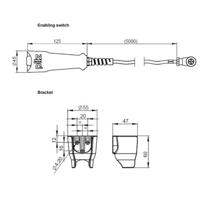 Pilz Toestemmingsschakelaar - PIT EN