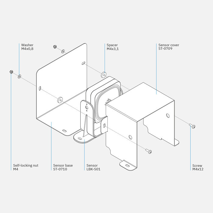 Inxpect Stainless steel protection kit for Smart Sensor 100 SERIES