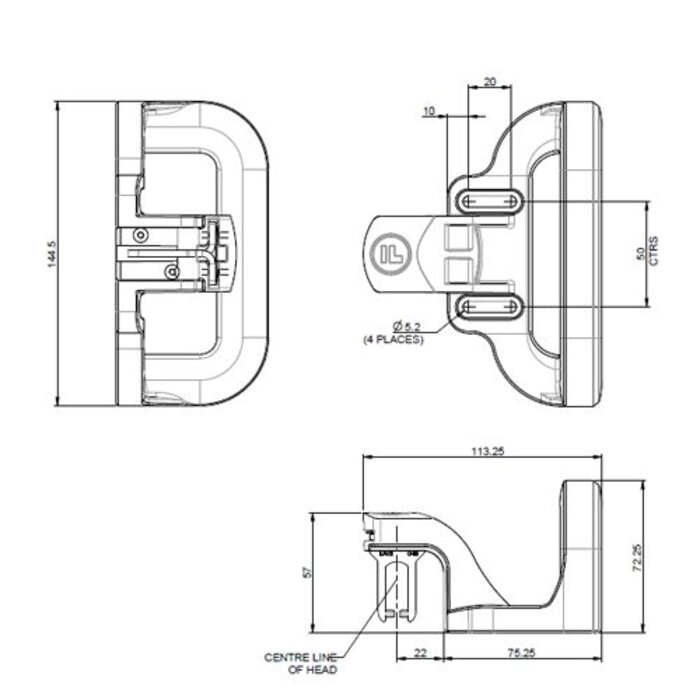 Fortress Interlocks Handle for hinged door TAH