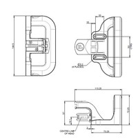 Handle for sliding door TAS
