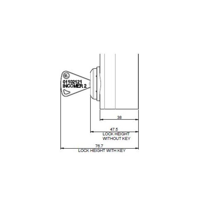 Fortress Interlocks Tongbediende aluminium veiligheidsschakelaar met persoonlijke veiligheidssleutel PLd