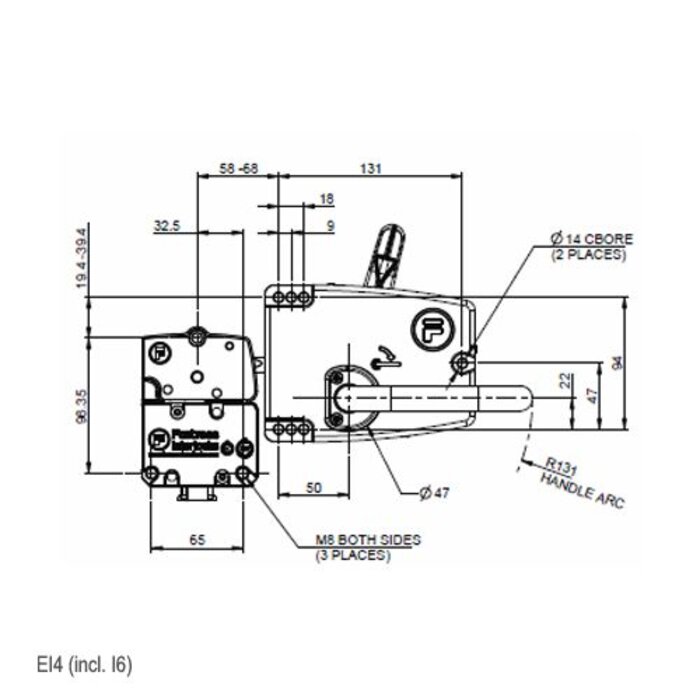 Fortress Interlocks Deurklinkbediening EI