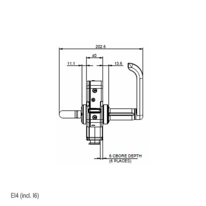 Fortress Interlocks Door handle EI