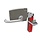 Extreme robust door handle operated aluminium safety switch with safety key (extracted key) PLe