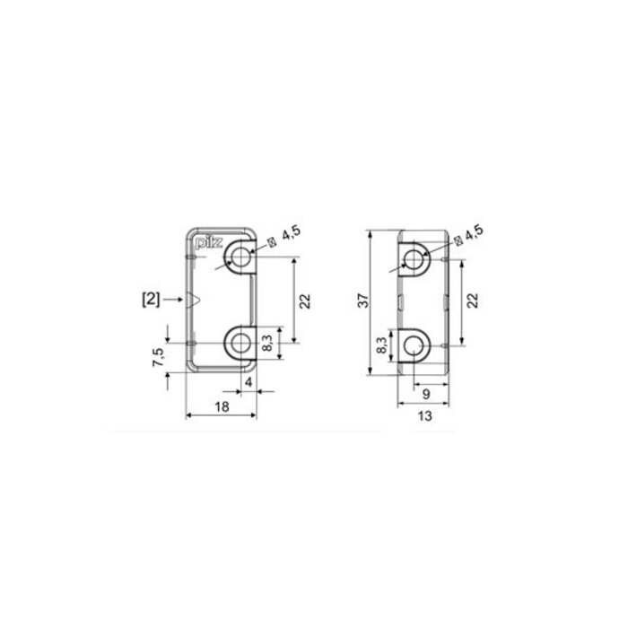 Pilz Non-contact uniquely coded RFID safety sensor PSEN CS6