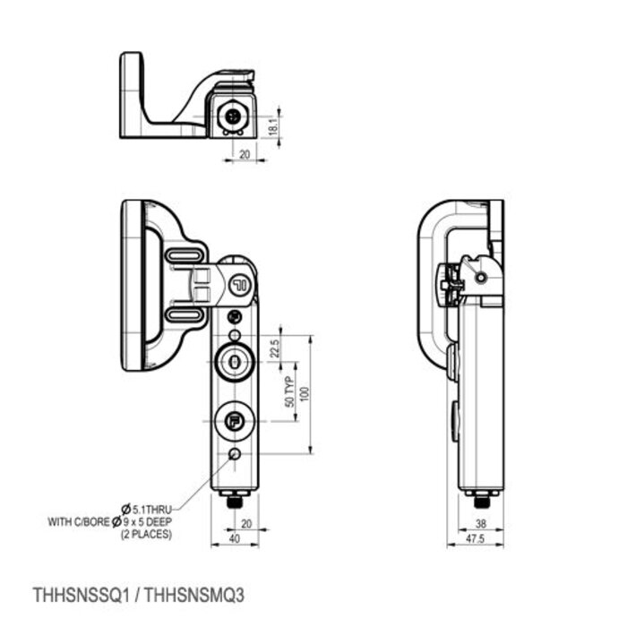 Fortress Interlocks Handle operated safety interlock switch with personal safety key