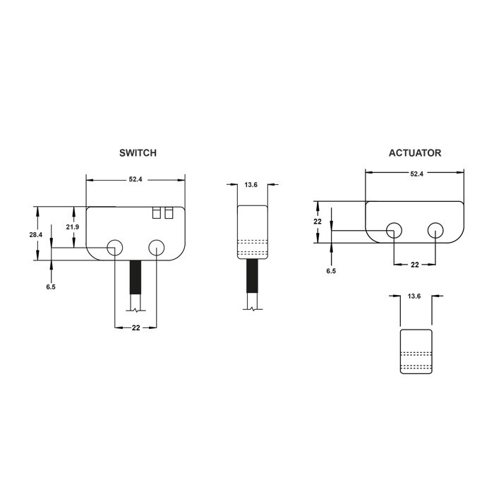 Mechan Controls Contactloze OSSD veiligheidssensor RFID uniek gecodeerd ODNK